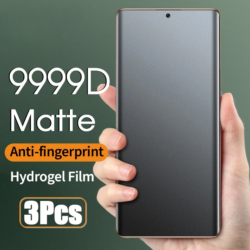 Matte Anti Glare Screen - Full Curved Matte Hydrogel Film for