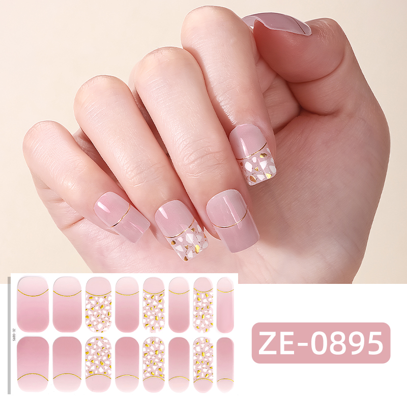 16Tips Pink Glitter Full Cover - огляд і ціна Full Cover Adhesive