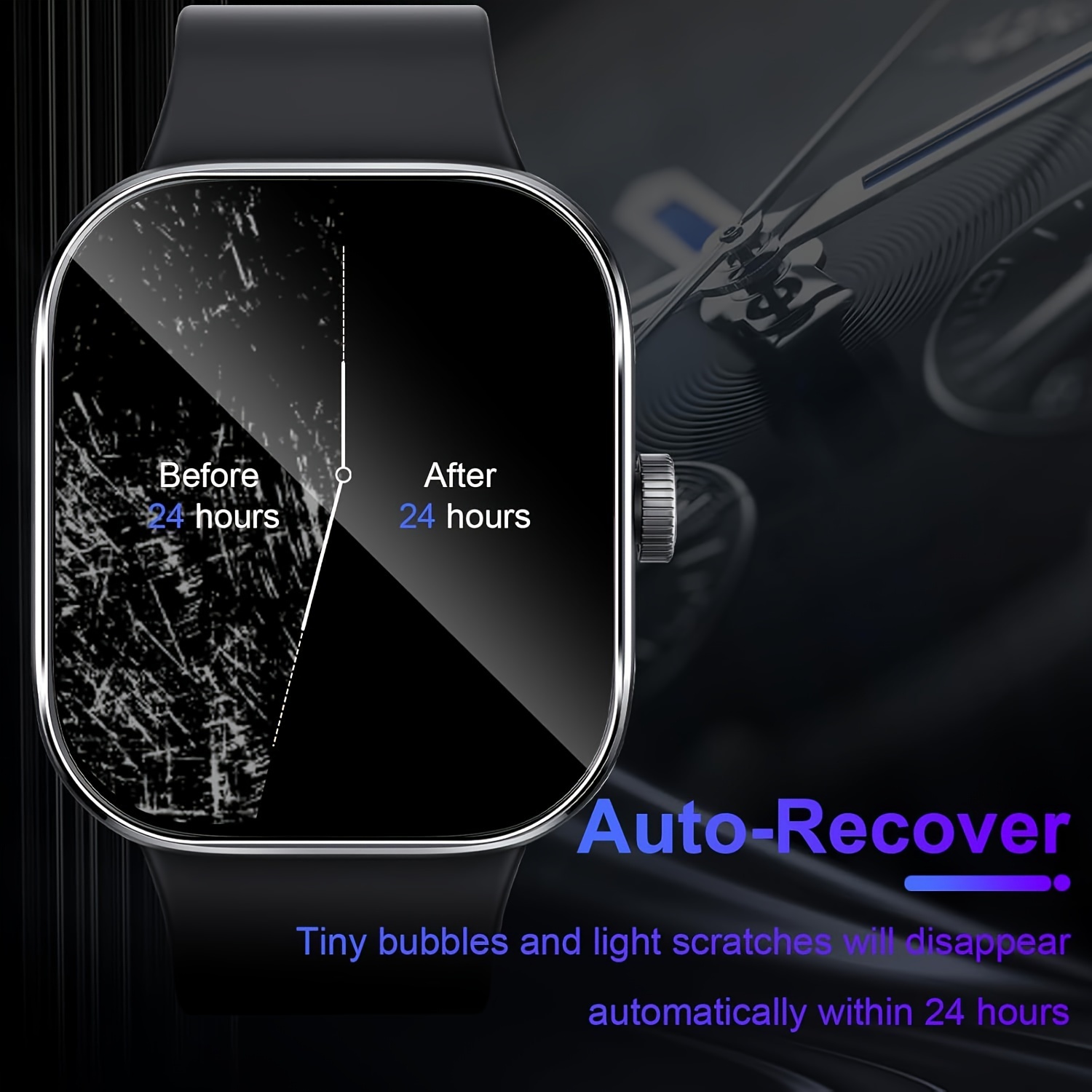 3-5Pcs Premium Tempered Glass  - огляд і ціна Smartwatch Screen Film
