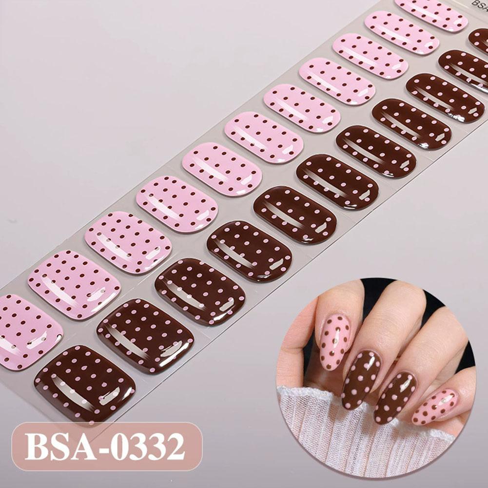 Polka Dot Gel Nail Strips Full - огляд і ціна Full Cover Adhesive