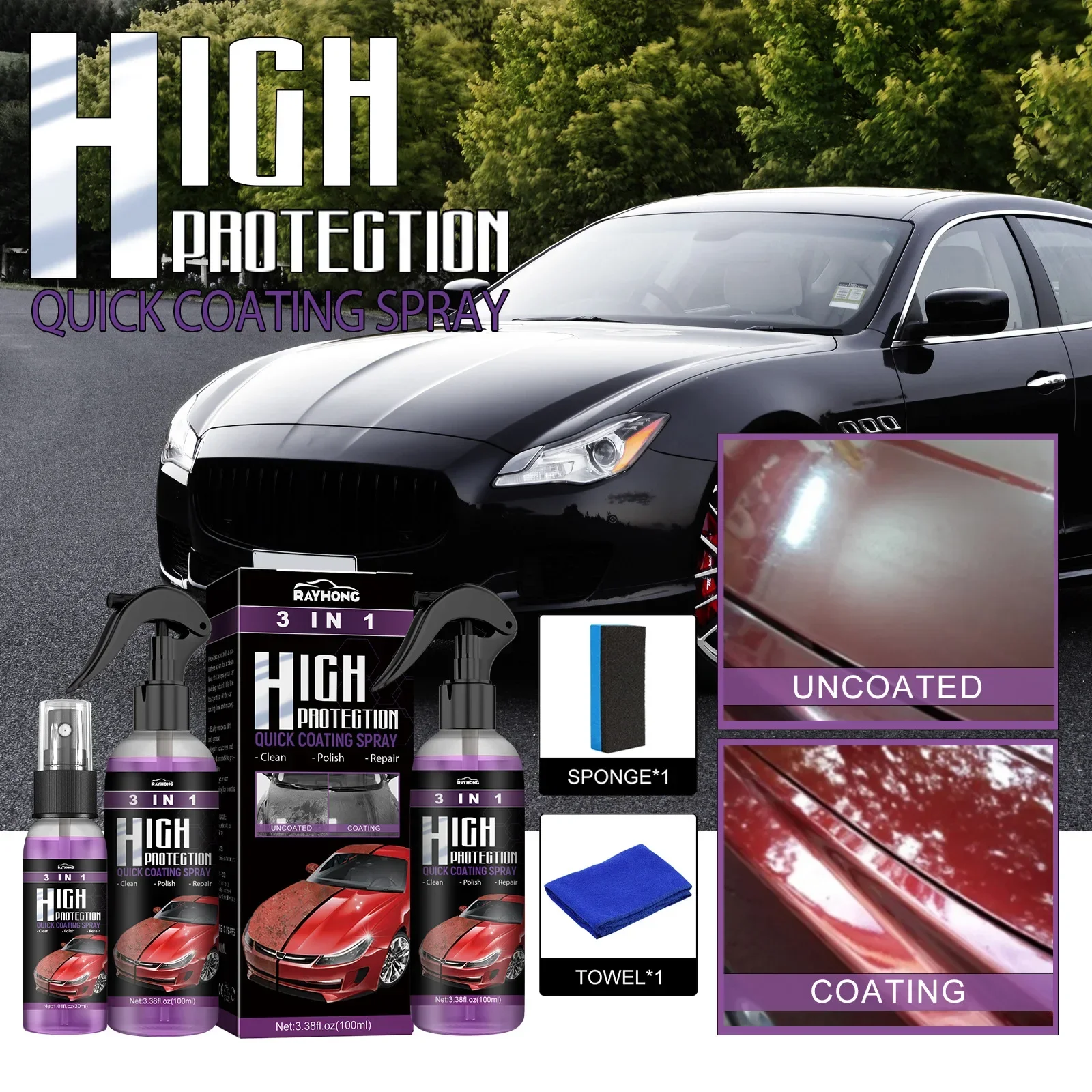 3 In 1 Car Ceramic Nano Coatin - огляд і ціна Nano Liquid Coating