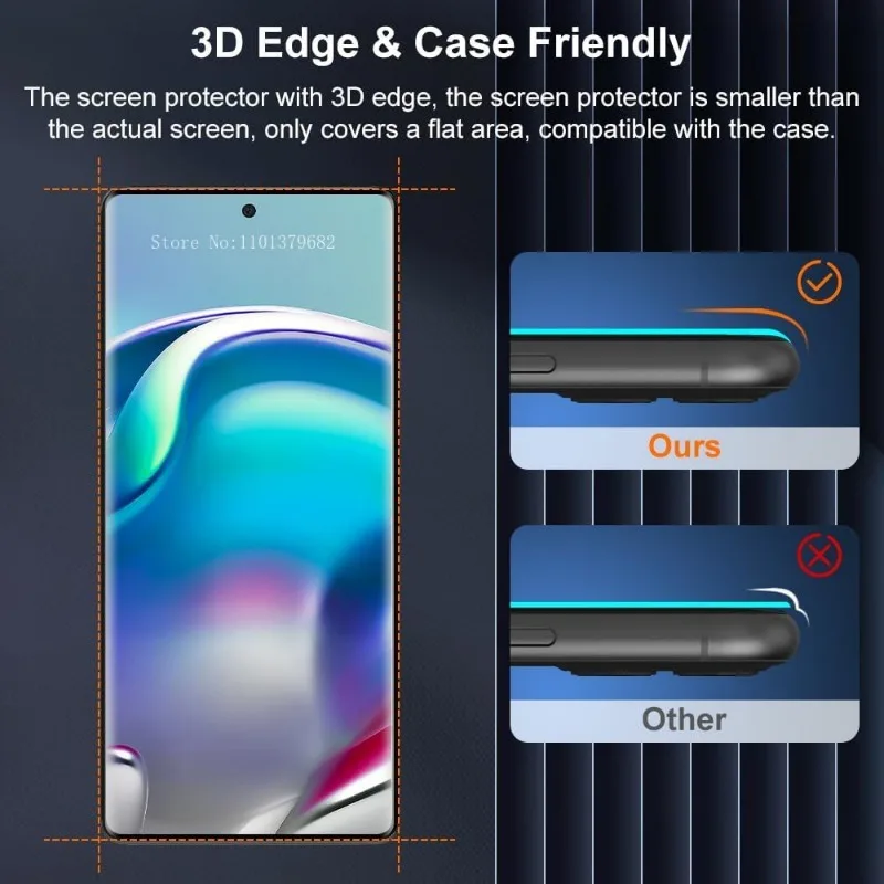 3Pcs Tempered Glass For Huawei - огляд і ціна Curved Edge Screen