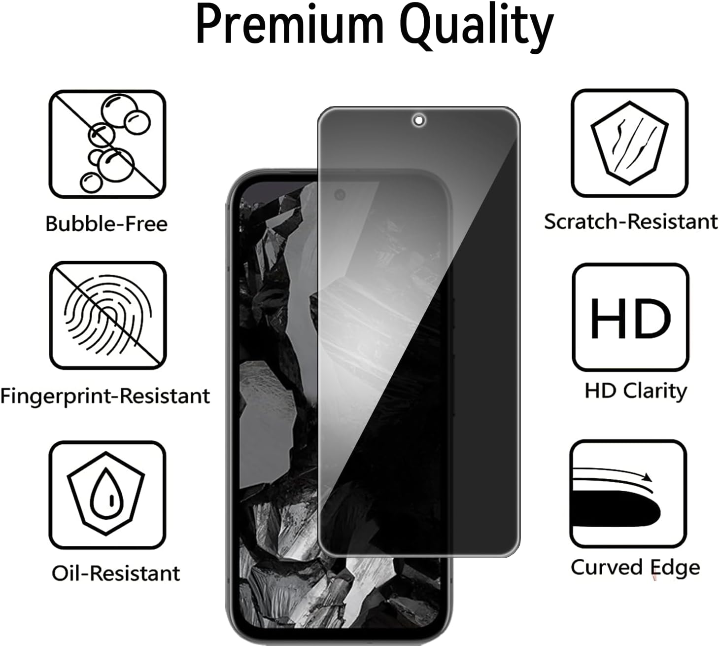 2 PACK Privacy Filter Tempered - огляд і ціна Privacy Filter 2Pack